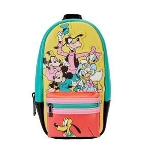 Disney D100 Mickey and Friends Pencil CASE or make up pouch- by Loungefly